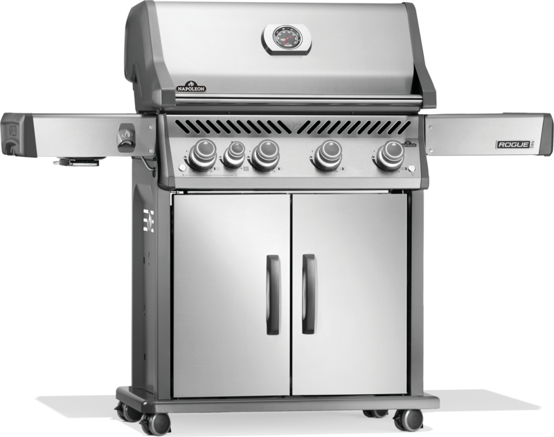 North Florida's grill superstore delivers  your Rogue 525. Grill shown with bottle opener, locking castors and jet fire ignition